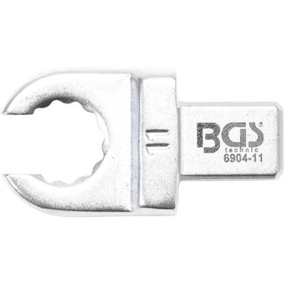 BGS Technic Otevřený očkový klíč 11 mm, nástrčný s upínáním 9 x 12 mm BGS 6904-11