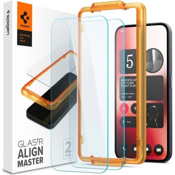Spigen Стъклен Протектор за Nothing Phone 2A/ Plus, Spigen Align Master Glass Tr 2бр. , Прозрачен (AGL07681)