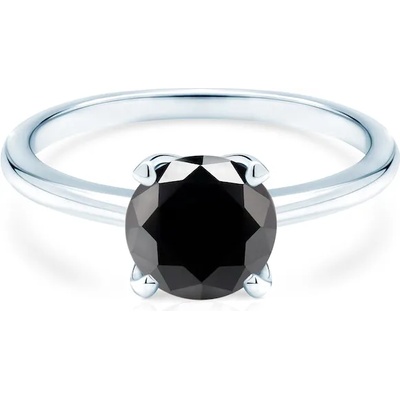 SAVICKI Годежен пръстен Savicki: бяло злато. черен диамант