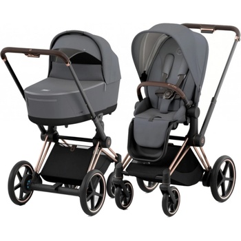 CYBEX Rám e-Priam 2.0 + Seat Pack + Lux Carry Cot 2023 Soho Grey