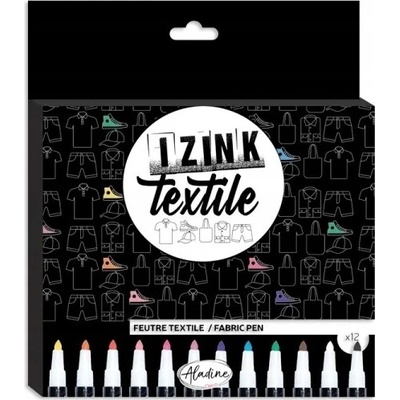 Aladine Izink fixy na textil 12 barev