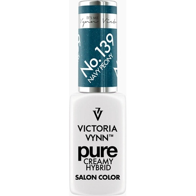 VICTORIA VYNN Hybridní gel lak PURE CREAMY HYBRID 139 Navy Peony 8 ml