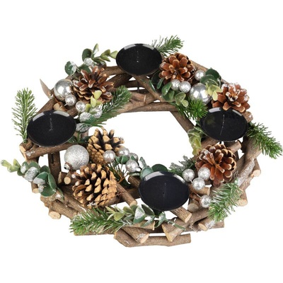 MagicHome Vianoce, adventný, prírodný, 30 cm