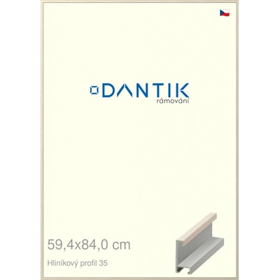 DANTIK rám na obraz 59,4x84 Dýha slonová kost