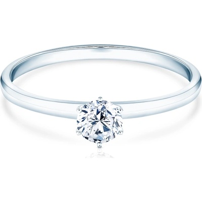 SAVICKI Годежен пръстен savicki: бяло злато, лабораторен диамант
