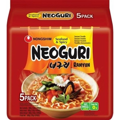 Nongshim instantní nudle Neoguri Ramyun Hot 5 x 120 g