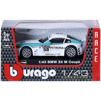 Bburago Auto Race kov/plast 5 druhů v krabičce 13x7x6 5cm 24ks v boxu 1:43