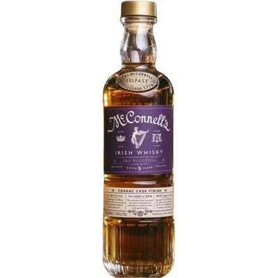 McConnell's Irish Whisky Cognac Cask 5y 46% 0,7 l (čistá fľaša)