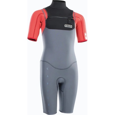 Dětský ION Capture 2/2 Shorty Back Zip Jr steel blue/red