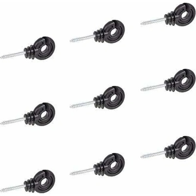 Kruhový izolátor s vrutem pro elektrický ohradník, vodiče do 12 mm - 100 ks