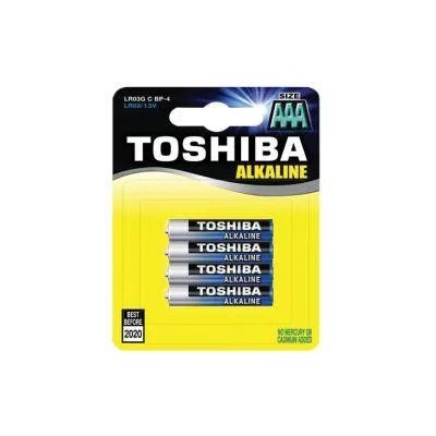Toshiba Батерии TOSHIBA Alkaline LR03 (AAA) 1.5V 4бр. блистер, 220025