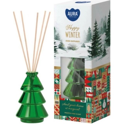 Aura Happy Winter interiérový tyčinkový difúzor 75 ml