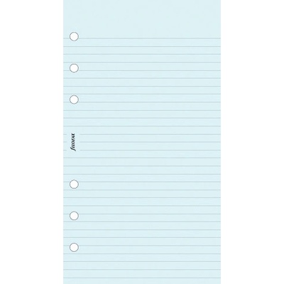 Filofax poznámkový papír linkovaný modrý 30 listů formát A6