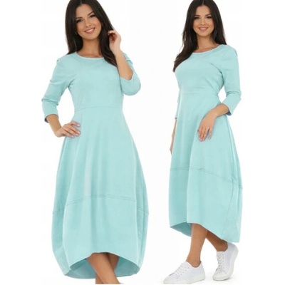 Fashionweek teplákové šaty oversized MF896 mentolová