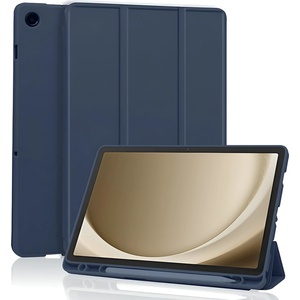 Techsuit Калъф - Samsung Galaxy Tab A11 Plus / A9 Plus - Techsuit Flex Trifold (с държач за стилус) - Тъмносин