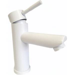 Mixxus sus-001-a white смесител за мивка с къс чучур от неръждаема стомана (9648)