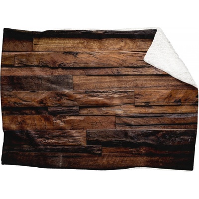 Impar fleece deka Dřevo 2 Podšití beránkem ANO 200x140