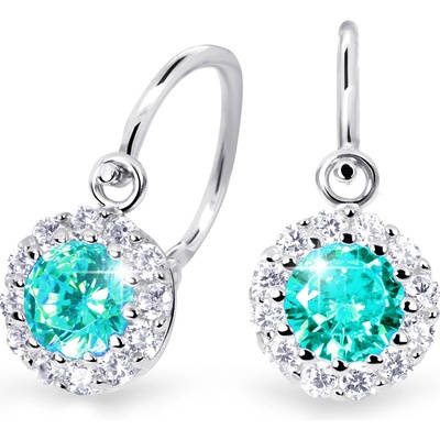 Cutie Jewellery detské zlaté náušnice C2745B-Mint Green