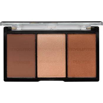 Makeup Revolution Ultra Sculpt & Contour палитра контури за лице цвят 04 Ultra Ligt/Medium 11 гр