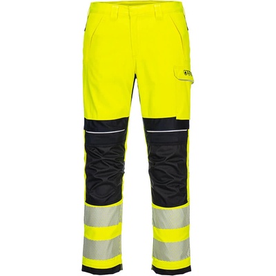 Portwest hi-vis modaflame fr406 / Светлоотразителни огнеупорни панталони - hv Жълто/Черно uk 40/eu 56 (fr406ybr40)