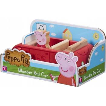 CHARACTER Prasátko Peppa Dřevěné auto