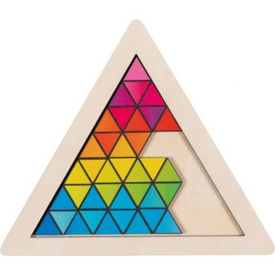 GOKI puzzle Hlavolam trojúhelník 8 dílků