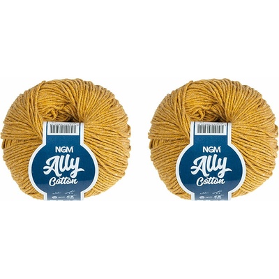 BELLATEX Ally cotton 50 g set 2 ks - 036 hořčicová