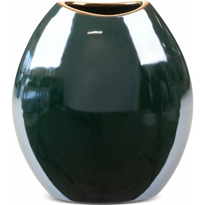 EUROFIRANY KERAMICKÁ VÁZA AMORA 22X12X25 CM ZELENÁ