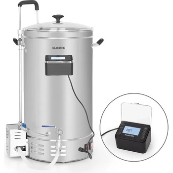 Klarstein Brauheld Pro, малцов котел, 3300 W, 45 l, 30 - 100 ° C, циркулационна помпа, неръждаема стомана (BRD3-Brauheld-Pro45) (BRD3-Brauheld-Pro45)