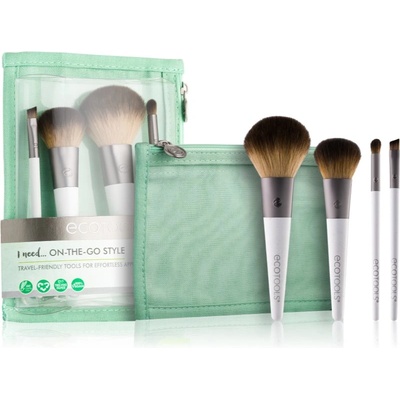 EcoTools On-The-Go Style комплект четки на път