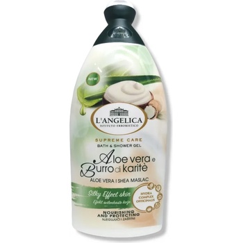 L'Angelica душ гел и пяна за вана, Алое вера и масло, 500мл