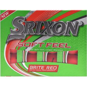 Srixon Soft Feel Golf Balls 12 Pack - Red