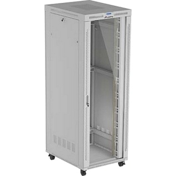 Lanberg Rack Cabinet 19" Free-Standing 47U/800X1000 (FlAT Pack) With Glass Door LCD Grey V2 (FF01-8047-12SL)