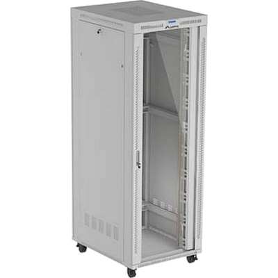 Lanberg Rack Cabinet 19" Free-Standing 47U/800X1000 (FlAT Pack) With Glass Door LCD Grey V2 (FF01-8047-12SL)