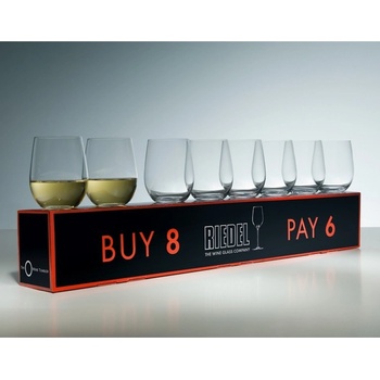 Riedel Výhodné balení 6+zdarma sklenic Viognier Chardonnay O-Riedel 8ks 320ml 2ks