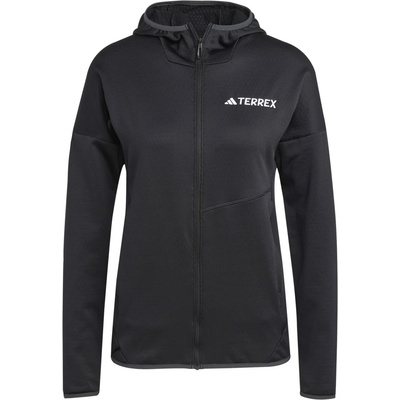 adidas Terrex Дамско поларено яке adidas Terrex Women's Xploric Light Fleece Hooded Jacket Fleece jacket - Black (105-6001-0114)