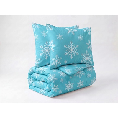 Brotex flanel obliečky Ľadové vločky 240x220 70x90