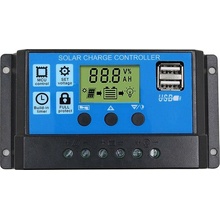 HADEX solárny regulátor PWM SY3024H 12-24V/30A+USB pre Pb batérie