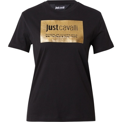 Just Cavalli Тениска черно, размер L