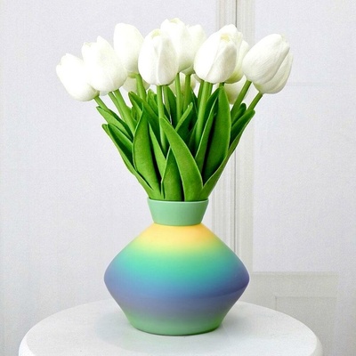 Umelé tulipány 10 ks - biele