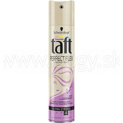 Taft Perfect Flex lak na vlasy pre ultra silnú fixáciu a flexibilitu 250 ml