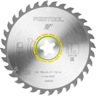Festool Univerzální pilový kotouč 190x2,6 FF W32