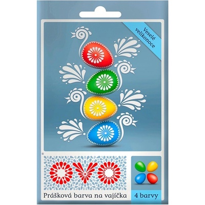 OVO Velikonoční barvy na vajíčka 4 barvy 5 g – Zboží Dáma