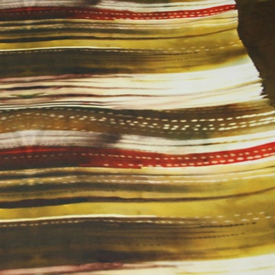 Satén hnedočervený vzor, š.145