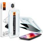 Spigen Затъмняващ Протектор за iPhone Air, Spigen Privacy Glas. tR EZ Fit 2бр, Черен (AGL09862)