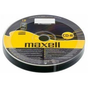Maxell CD-R80 MAXELL, 700MB, 52x, 10 бр. , ML-DC-CDR80-10