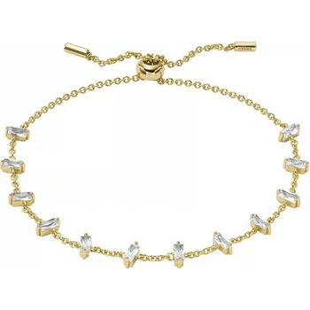 Fossil Elegantný pozlátený náramok z mosadze Hazel JOA00719710