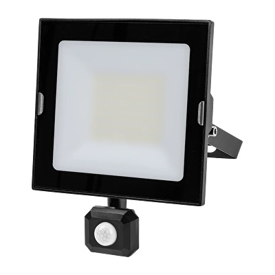 UltraLux Led ПРОЖЕКТОР slim pir СЕНЗОР ip44 220v-240v ac 120° 50w 4000k (spdr5040)