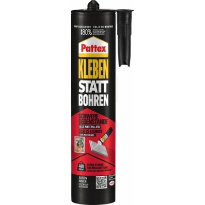 Montážní lepidlo Pattex "Lepidlo místo vrtačky" High Tack 440 g kartuše bílá