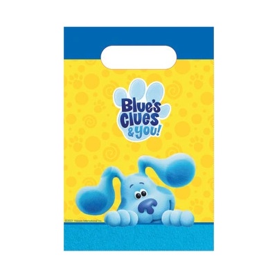 Blue´s Clues taška papírová 8 ks 16 cm x 24 cm Amscan